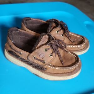 Little boys Sperrys size 11M